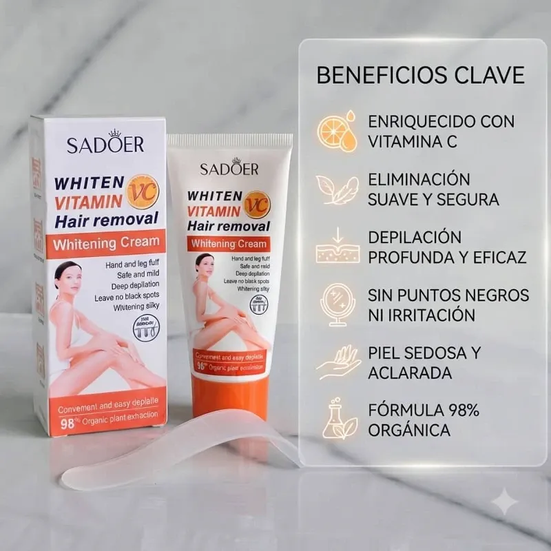 Crema Depiladora de Vitamina C🍊