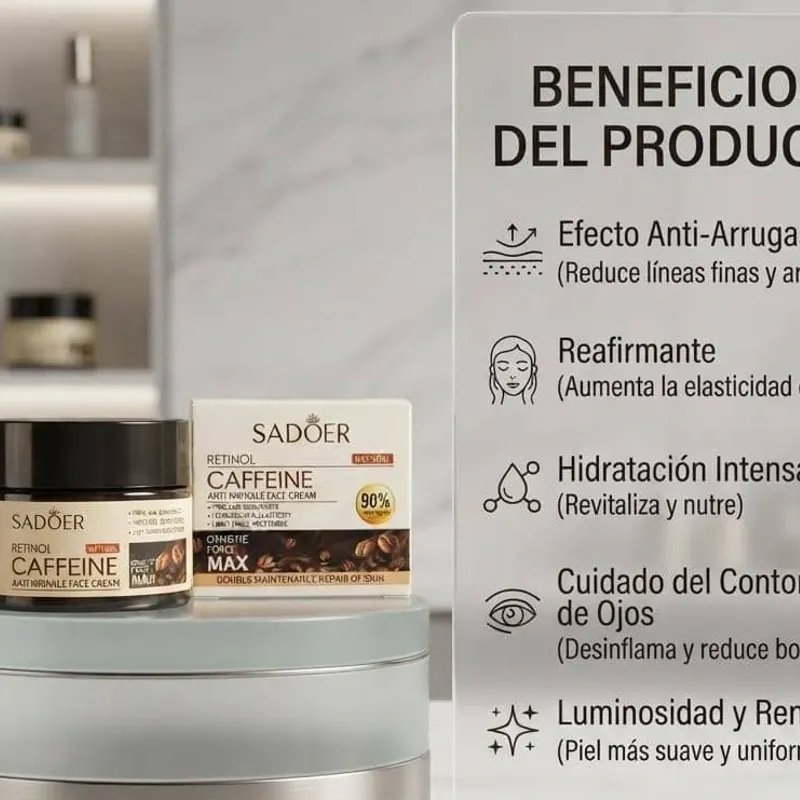 Crema Sadoer con retinol y cafeína ☕️ ✨🔖