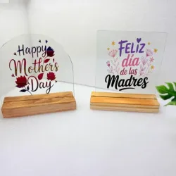 Cuadros de cristal con   base de madera ✨📸