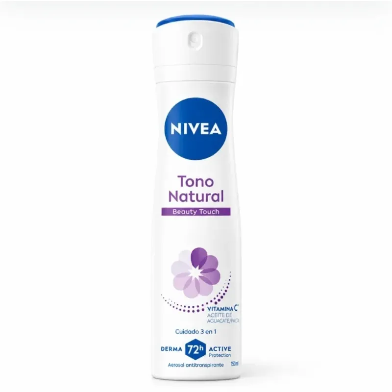 Desodorante Nivea tono natural beauty touch en aerosol
