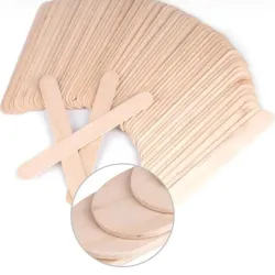 Espátula de madera para aplicación de cera