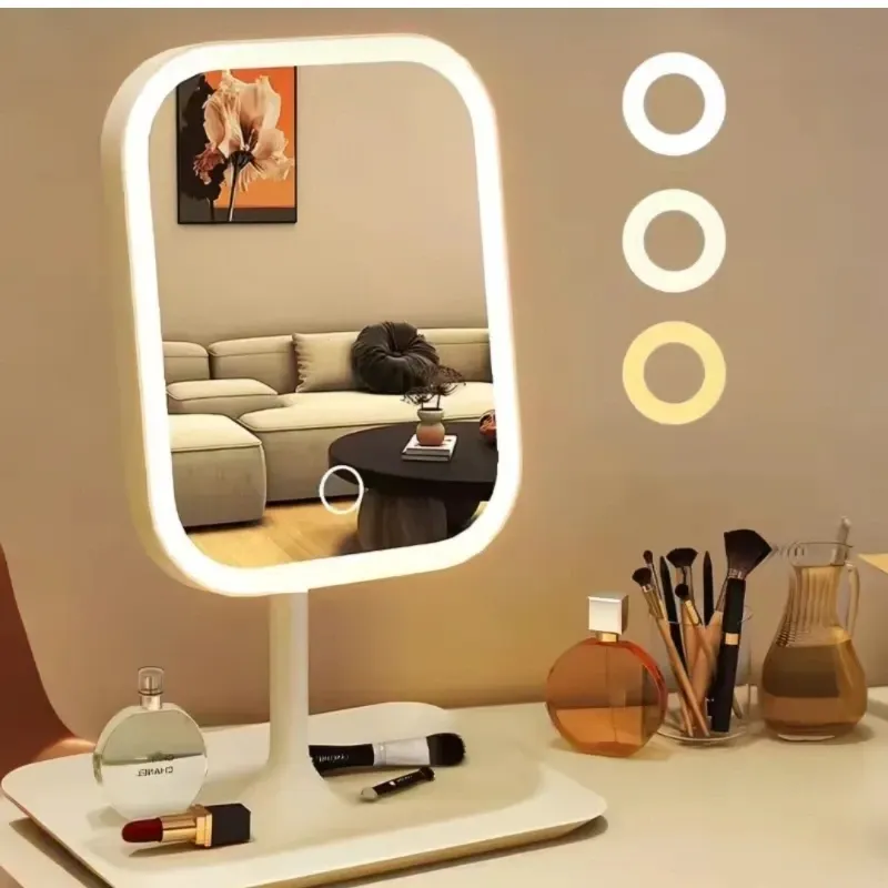 Espejo de Maquillaje Inteligente con Iluminación LED