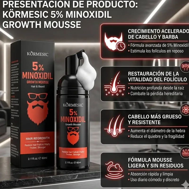 Espuma Minoxidil 5%