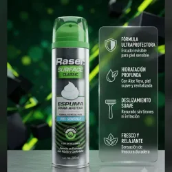Espuma para afeitar Raser Surface Classic piel sensible