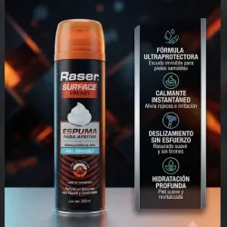 Espuma para afeitar Raser Surface Energy piel sensible,