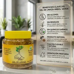 Gel de linaza Árbol verde