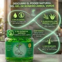 Gel de romero Árbol verde