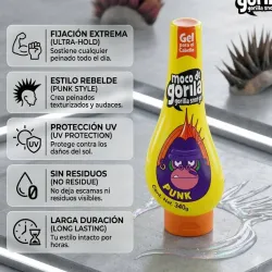 Gel para cabello Moco de Gorila Punk Fijación Bestial