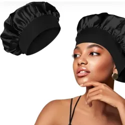 Gorro de satén NEGRO
