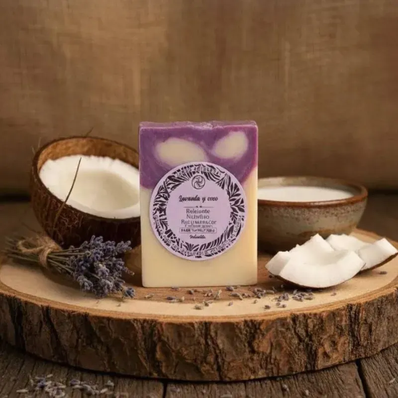 Jabon de Lavanda y Coco