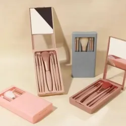 Juego de 5 Brochas con Estuche de Espejo Integrado