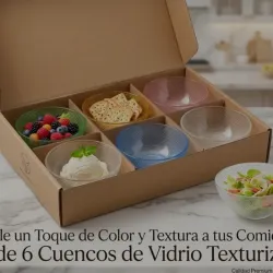 Juego de 6 dulceras de colores 🔖
