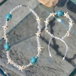 Juego de collar y Pulsera playera 🌞🌞🌞🌞