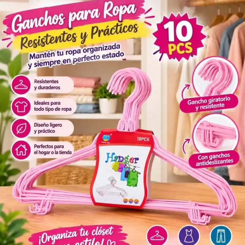 Juego de percheros