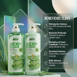 Juego de Shampoo y Acondicionador Aloe Vera 750ml