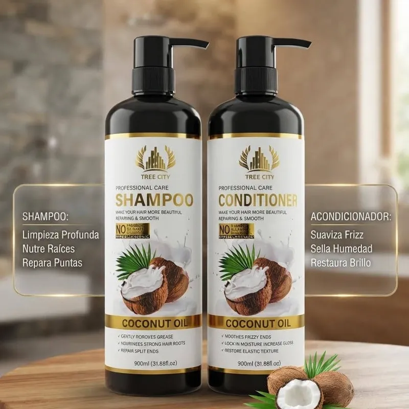 Juego de Shampoo y Acondicionador Coco🥥 900ml
