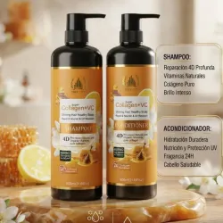 Juego de Shampoo y Acondicionador Colágeno y Vitamina C 900ml