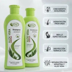 Juego de Shampoo y Acondicionador de Aloe Vera