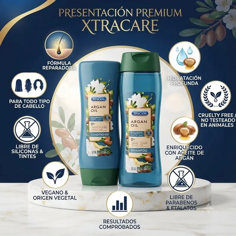 Juego de Shampoo y Acondicionador de Argan 413ml