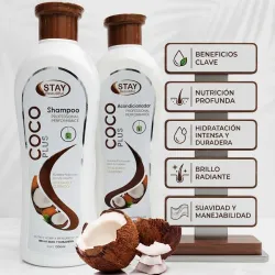 Juego de Shampoo y Acondicionador de Coco🥥1Litro