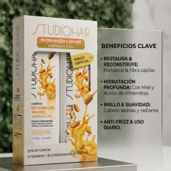 Juego de Shampoo y Acondicionador de Miel y Almendras 🍯