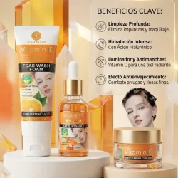 Kit Facial con Vitamina C y Ácido Hialurónico