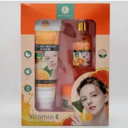 Kit Facial con Vitamina C y Ácido Hialurónico