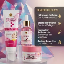 Kit Facial de Colágeno y Ácido Hialurónico