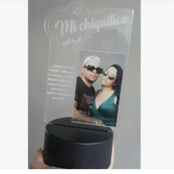 Lámpara  de Acrilico  Cifrado