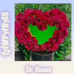 Lámpara de rosas Personalizado Corazón de rosas😍❤️.