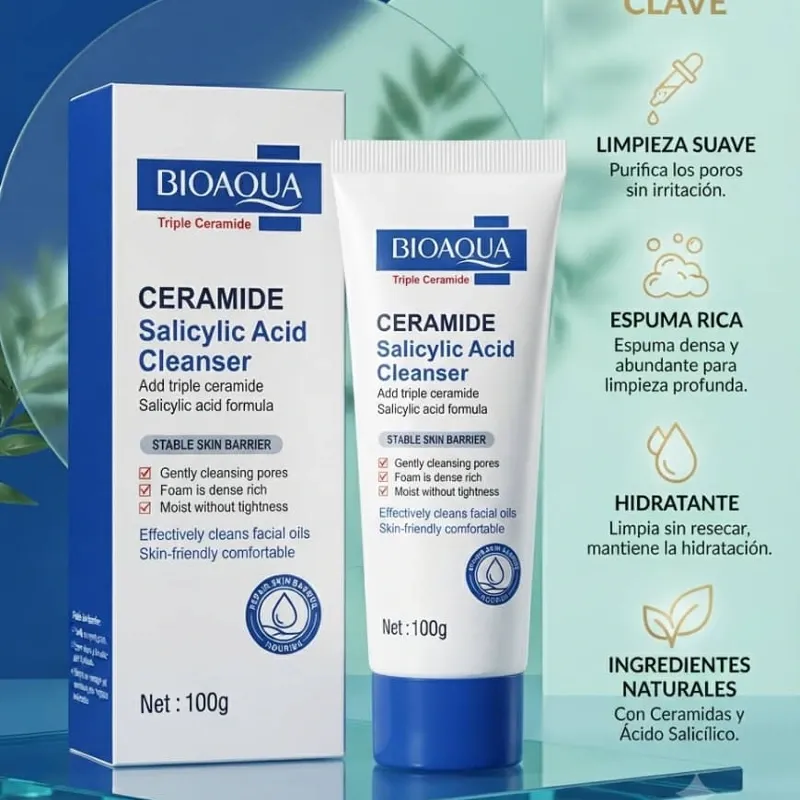 Limpiador Facial Ceramide + Ácido Salicílico 💙