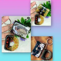 Llaveros  de  Resina Personalizados ✨letras + fotos , usted elige el color ✨