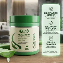Mascarilla de Aloe VERA  para el Cabello 800g,