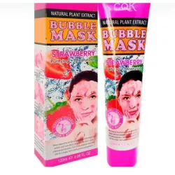 Mascarilla facial CQK burbujeante con fresa🍓