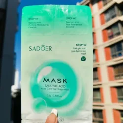 Mascarilla facial de 3 pasos de Ácido Salicílico 🔖✨