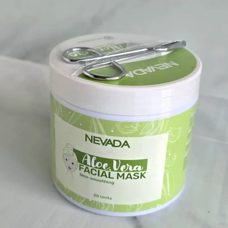 Mascarillas de velo de Aloe Vera🌿 (Pote de 20 unidades) ✨🔖