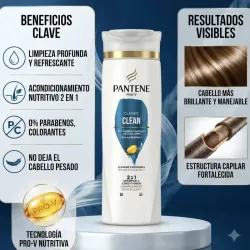 ⭐ Pantene Pro-V Classic Clean (2 en 1 Shampoo + Conditioner)
