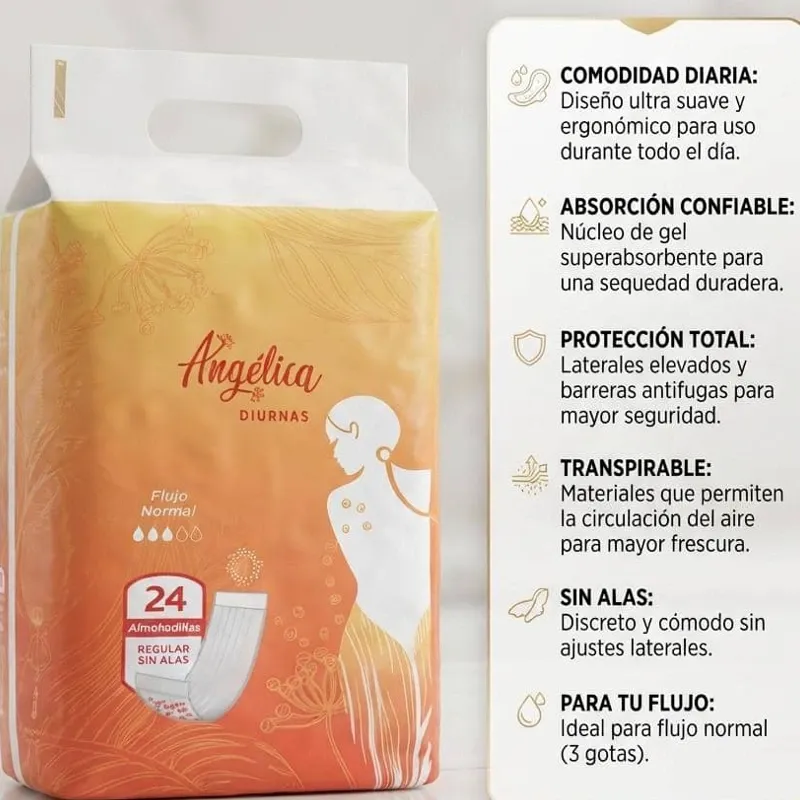 Paquete de Íntimas Angélica, 24 unidades ✨