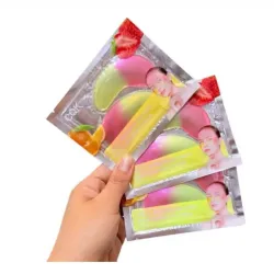Parches para ojeras con extracto de naranja 🍊 y fresa 🍓