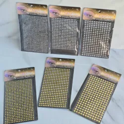 Piedras doradas y plateadas✨