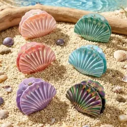 Pinza tornasol en forma de concha 🐚 🔖✨