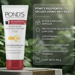 ❤️ POND'S Rejuveness: Crema Facial con Protección Solar