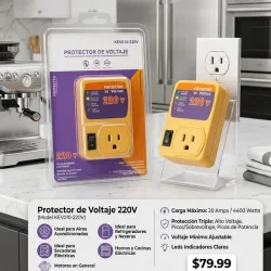 Protector de voltaje 220V 🔖✨
