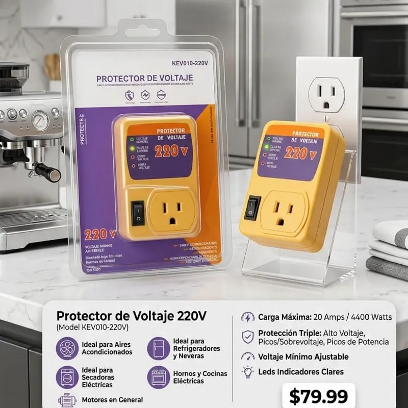 Protector de voltaje 220V 🔖✨