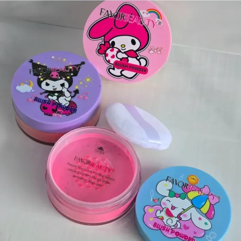 Rubor en polvo Kuromi 👉🏻Textura súper suave en polvo