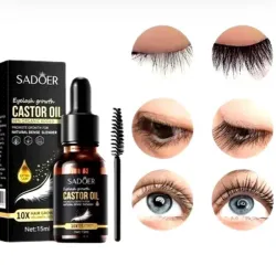 Serum Sadoer con aceite de castor para pestañas