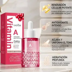 Serum Sadoer con vitamina A, niacinamida y arándanos rojos