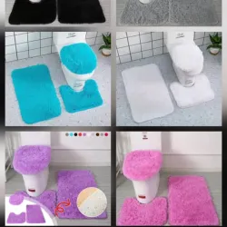 Set de 3 alfombra para baños 🔖✨