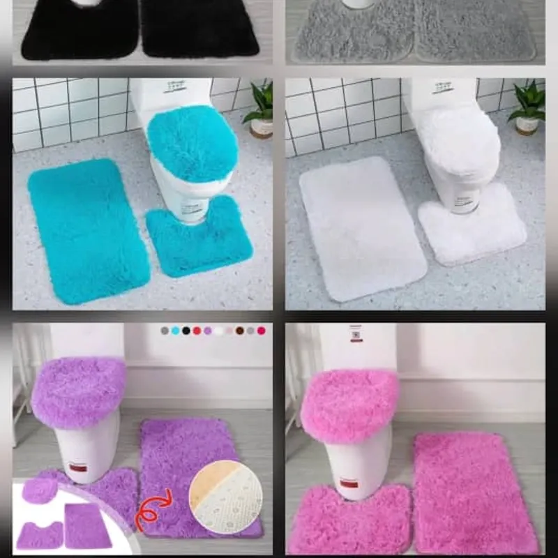 Set de 3 alfombra para baños 🔖✨