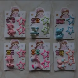 Set de hebillas de estrellas, felpas y pellizcos